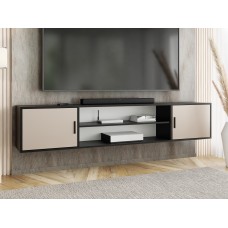 Atvērts TV galdiņš ROJO 4, Melns/Kašmirs
